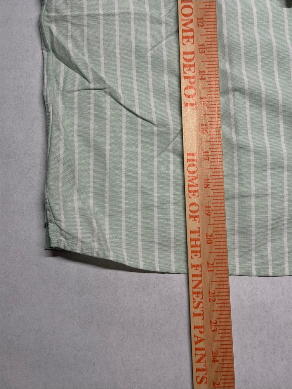 UNIQLO JW ANDERSON Womans Oxford Boxy S/S Button Up Shirt Sz Small Green Striped - Picture 7 of 8